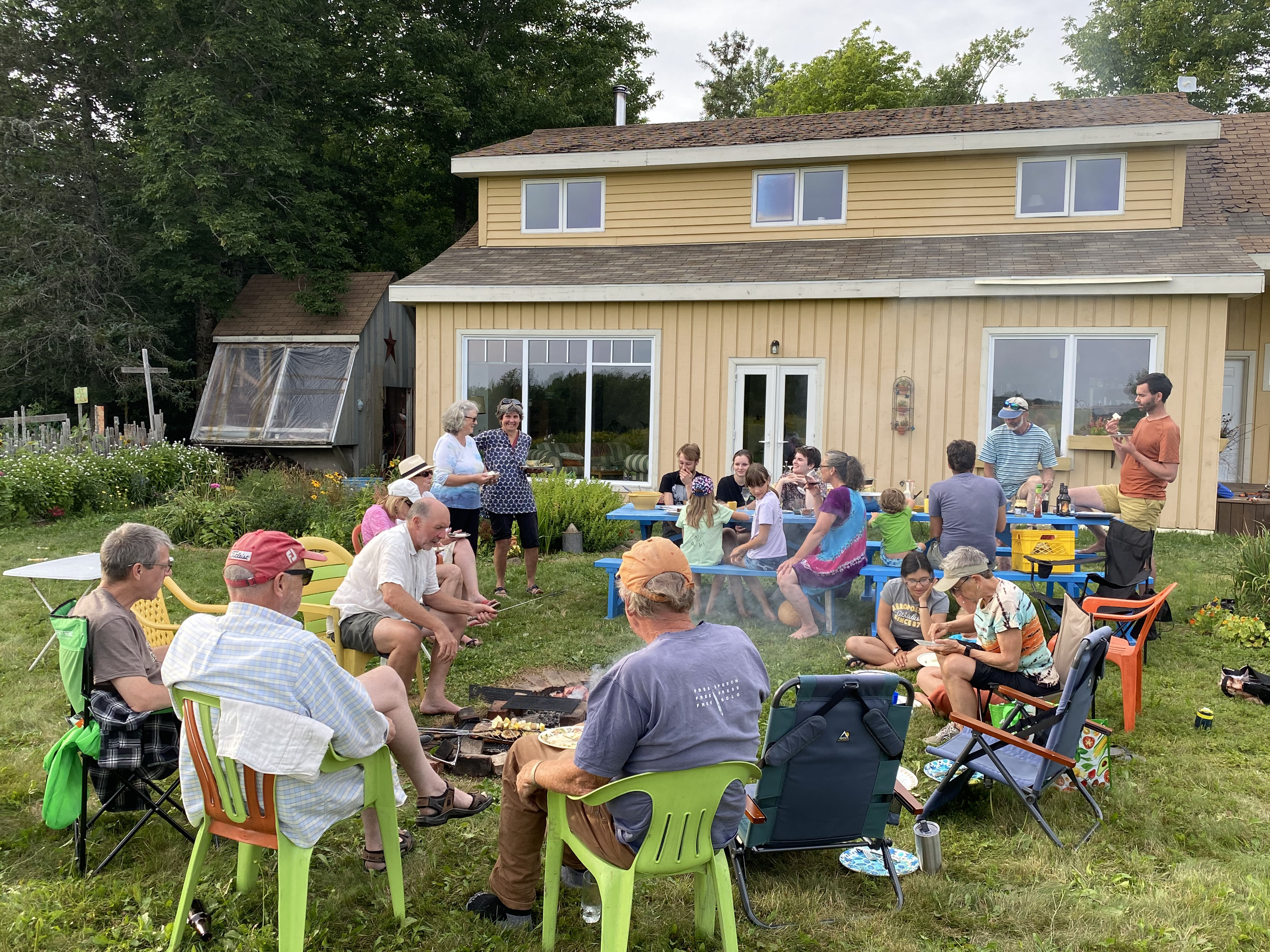 Community barbecue at Lorax Woodlands